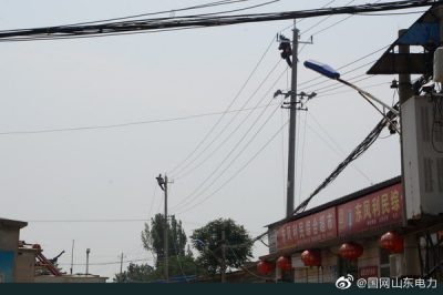 平陰縣供電公司組織對(duì)線(xiàn)路進(jìn)行絕緣化升級(jí)改造