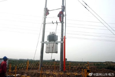 鹽窩鎮(zhèn)養(yǎng)殖示范小區(qū)配電網(wǎng)安裝變壓器3臺，容量共計1000千伏安