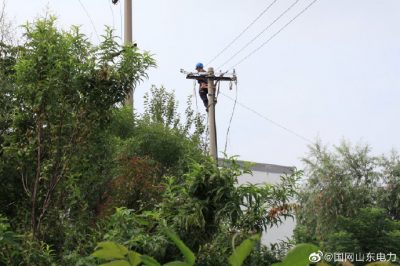 10千伏東環(huán)線紀莊路燈支線去除線桿上老舊跌落開關(guān)
