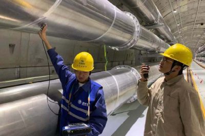 江蘇檢修公司進行泰吳Ⅱ線復役后的巡檢工作