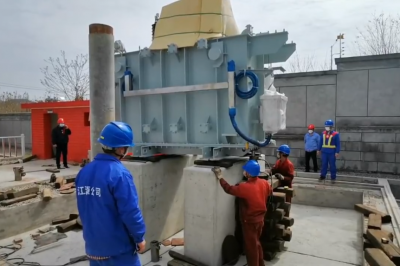 天福變電站增容擴建工程現(xiàn)場