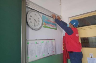 對教職工開展安全教育宣傳，助力學校做好開學準備工作