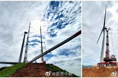 華電廣西新標桿！三江八江風電項目首臺風機順利吊裝完成
